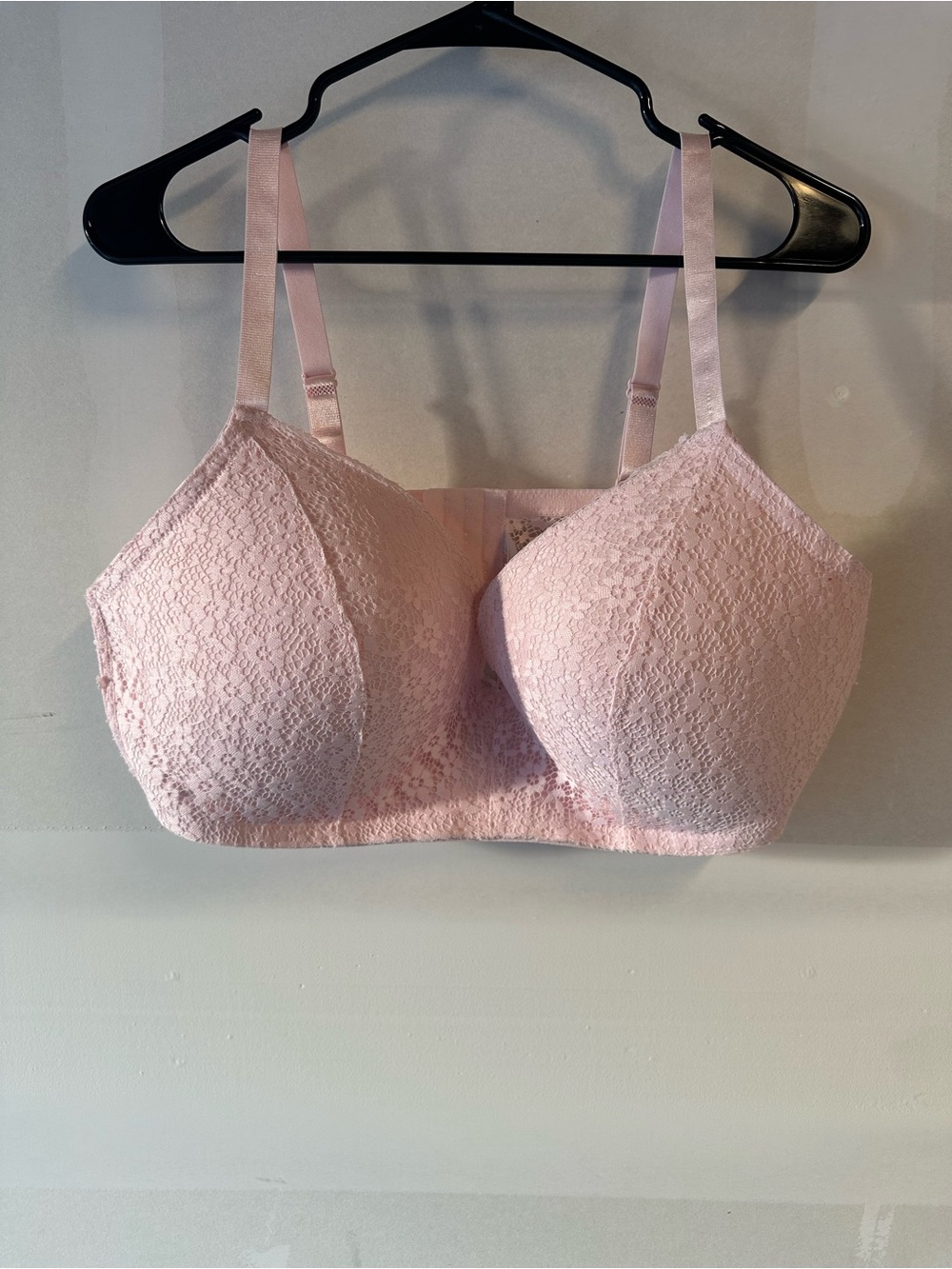 Source Unknown Light Pink Lace Full Coverage Bra - Picture 1 of 2
